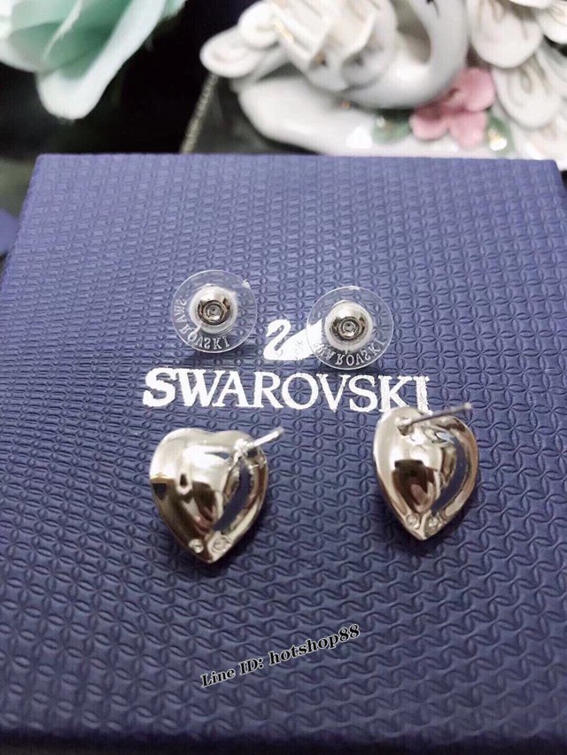 Swarovski施華洛世奇官網新款時尚粉色愛心耳釘 zgb2119